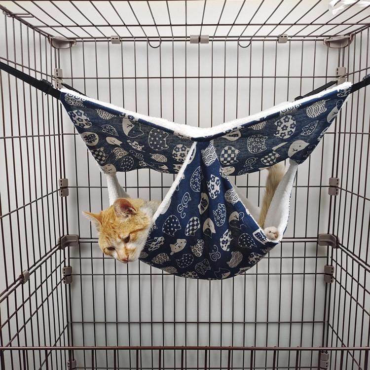 Závěsná houpací síť pro malé mazlíčky: Železná klecová košíková pro kočky, veverky, činčily, vakoveverky, křečky