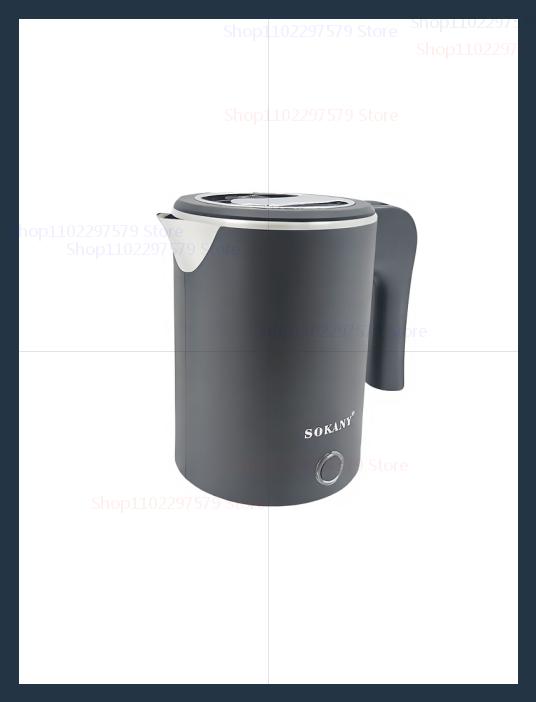 500ML Fast electric kettle household kettle double-layer automatic power-off stainless steel anti-dry kettle kitchen kettle