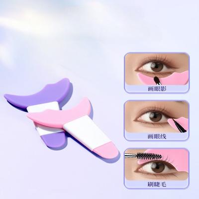 1 Pc Resusable Eye Makeup Aid Silicone Eyeliner Eyebrow Stencils Face Cream Mask Applicator Beauty Tools