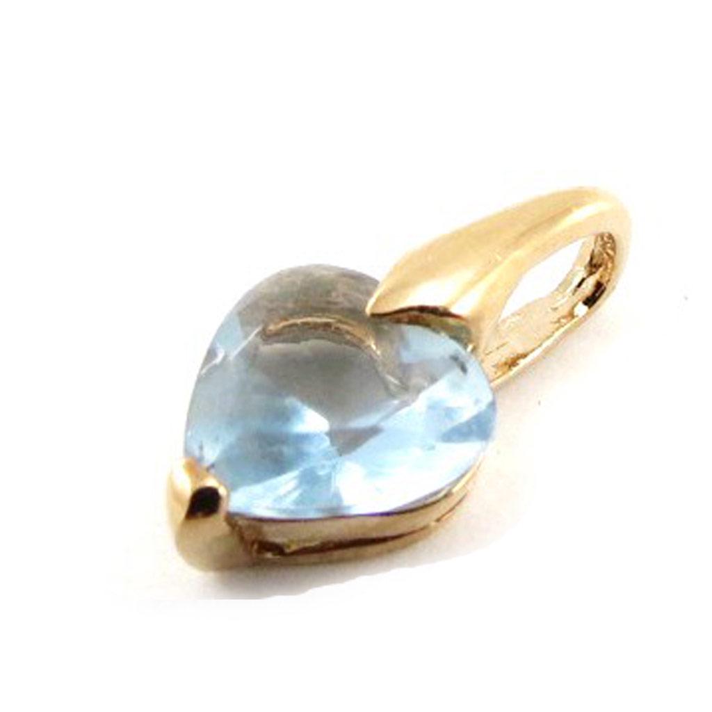 Les Trésors De Lily [B9830] - Anhänger Vergoldet 'Reines Herz' Türkis