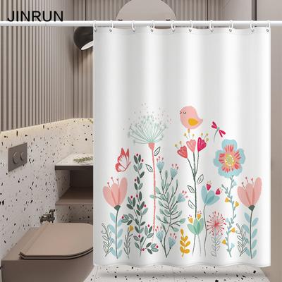 Bathroom Thickened Waterproof Curtain Mildew Proof Shower Curtain Shower Partition Curtain Shower Curtain Bathroom Curtain Free Perforation