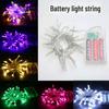 Outdoor LED Multicolor String Lights - New Year & Holiday Decorations with Battery Box