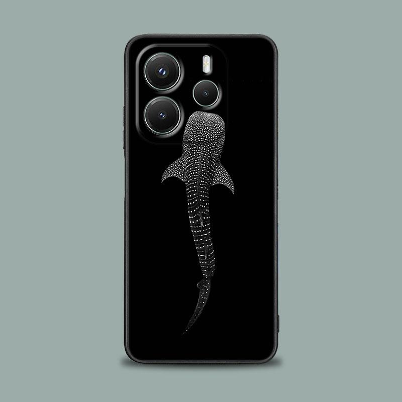 Phone Case for Xiaomi Redmi 15C 14C 12C 13C Redmi Note 15 14 13 12 11 10 Pro Plus 5G 12S Soft Cover Ocean Whale Shark Swimming