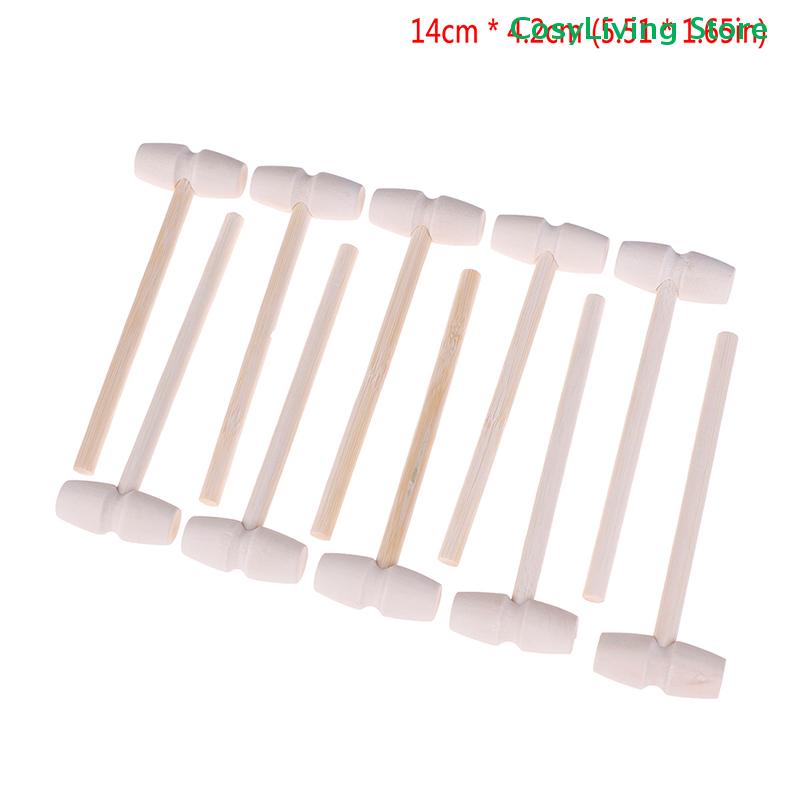 10Pcs Mini Replacement Wooden Hammer Ball Toy Pounder Wood Mallets Baby