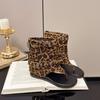 Vintage Western Jeans Tube Cool Boots Women's 2026 New Summer Spice Girls Stylish Inner Heel Heel Mezzanine Sandals