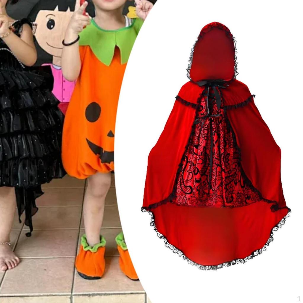 Hood Costume Character Cosplay Easy to Wear Cute Halloween Christmas Dress up for Classroom Role