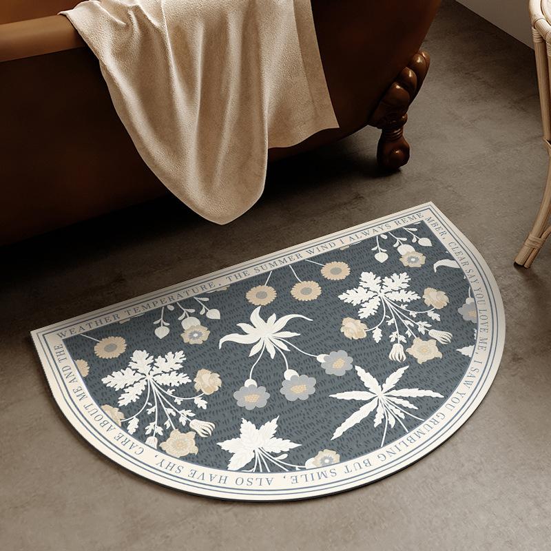 Nordic Cross-border Style, Diatomaceous Earth Bathroom Door, Absorbent Anti Slip Quick Drying Foot Pad