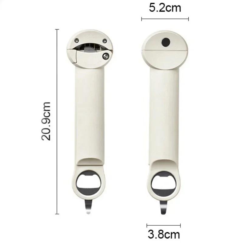 Multifunctional Telescopic Jar Opener, adjustable Stainless steel with magnetism, Labor - Saving Anti - Slip Can Opener