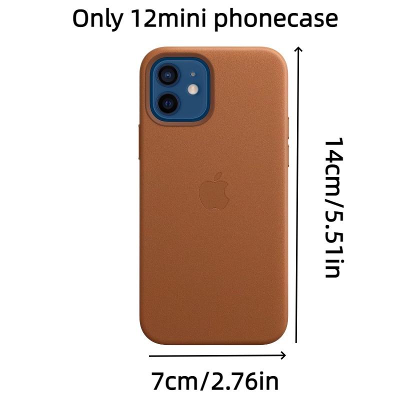 Оригинальный Официальный Магнитный Кожаный Чехол Для Apple 12mini Коричневый С Логотипом коричневый