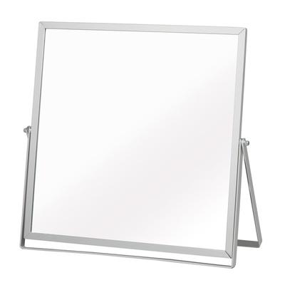 Nagai Kosan Kosmetischer Aluminium-Tischspiegel, Verstellbarer Ständer-Typ, Rahmen, Spiegel, Silber, Winkel, Klappbar, NK-248
