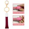 1Pcs Practical Silicone Keychain Cap Accessories Portable Durable Holder Keyring Compatible For Lipgloss Storage And Balm Cap
