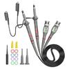 Cleqee Oscilloscope Probe P6100 1X 10X 100MHz DSO Coaxial BNC Connection Electronic Tool Measurement High Voltage Test Probe with Accessory Kit