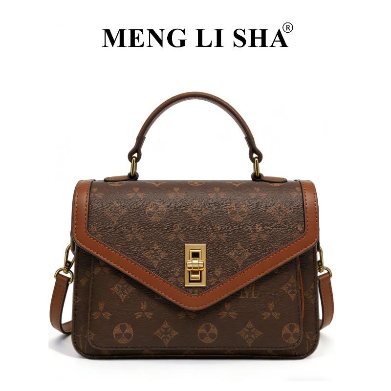 

Bag Women 2 New Niche Design Advanced Texture Printed Shoulder Crossbody Small Square Bag Large Capacity Handbag коричневый