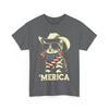 Merica Cat 4th of July Shirt, Fourth of July Independence Day Funny Shirt