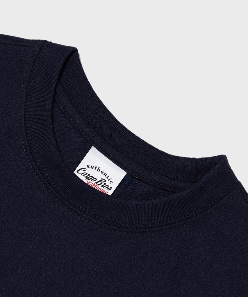 CARGOBROS FOR WOMAN Retro Number Logo Short Sleeve T-Shirt (Navy)