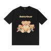 Boterbeer Cartoon Schattige Vriendin Outfit Lief Klein Fris Ouder-kind Outfit T-shirt met korte mouwen voor Mannen en Vrouwen