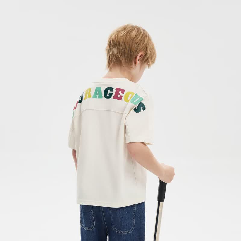 MQD Boy's Basic Skin-friendly Short Sleeve T-Shirt