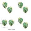 Fashionable Green Leaf Drop Earrings Stylish Summer Alloy Jewelry For Women