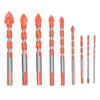 9Pcs Masonry Drill Bits Set Cemented Carbide Industrial Strength Carbide Tip for Wood Ceramic Tile
