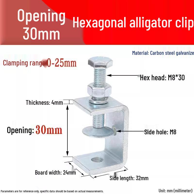 304 Stainless Steel U-Clamp Tiger Clamp with Hand-Tightened Eyebolt