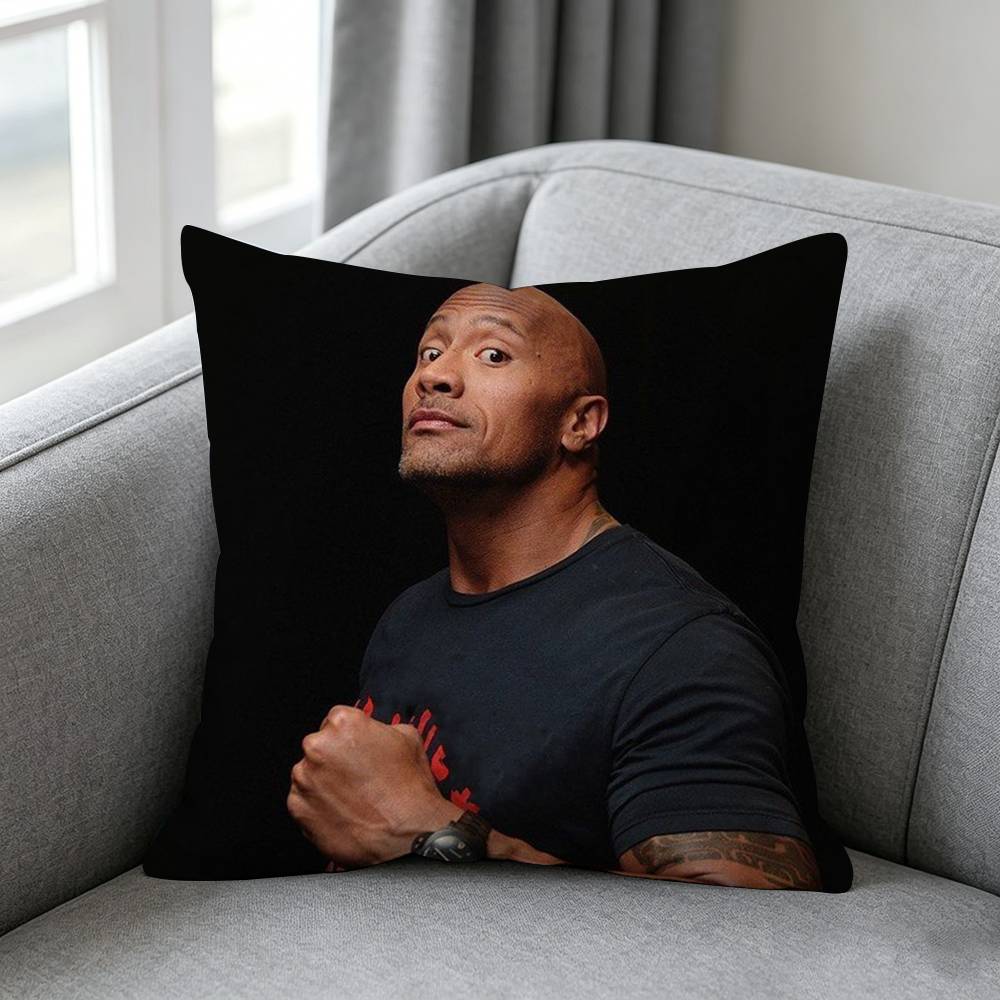 Actor Dwaynee Johnsonn Pillow Cover Simple Solid Color Design Surprise For Multiple Bedroom Styles