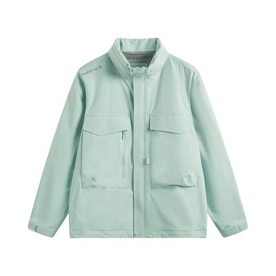Li Ning CF Su Wan Long Jia Series Solid Color Zipper Comfortable Breathable Long Sleeve Waterproof Windproof Jacket Unisex Jacket AEMU043-7