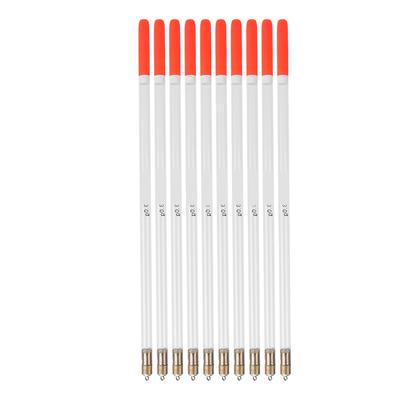 10 Pcs Durable Plastic Fishing Floats Bobber Stick Tube Multi Purpose Fish Feed Baits Accessories