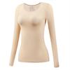 Skin Care Hyaluronic Acid Emollient Ultra-thin Invisible Heating Bottoming Shirt Long Sleeves Trousers Slim Fit and Warm Women's Inner Set