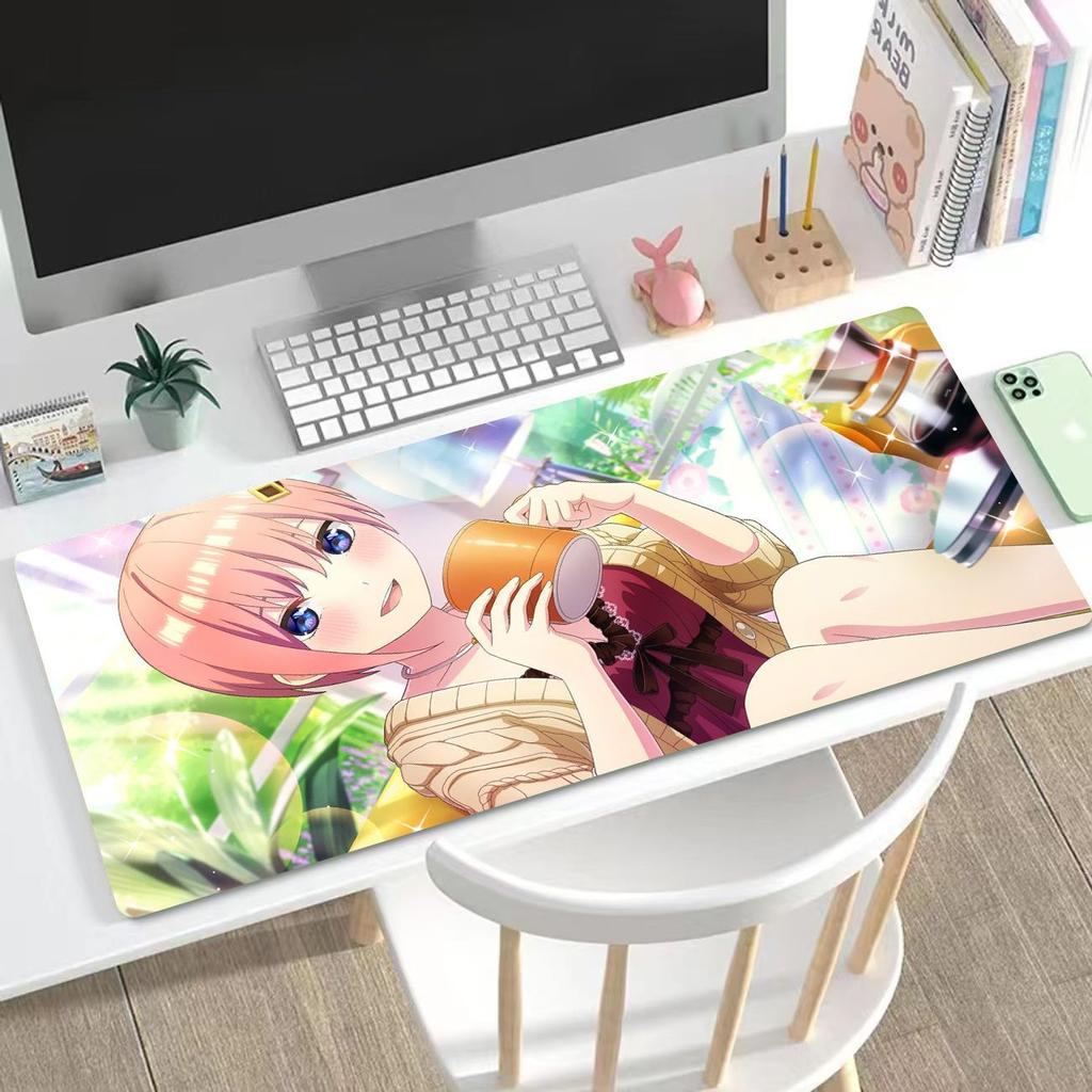 Anime "The Quintessential Quintuplets"King Size Keyboard Pad & Mouse Pad Featuring Ichika, Nino, Miku, Yotsuba, and Itsuki