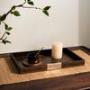 Luxury Solid Wood Tray Retro Storage Tray Living Room Desktop Storage Plates Entrance Hall Decoration Key Organize Plate