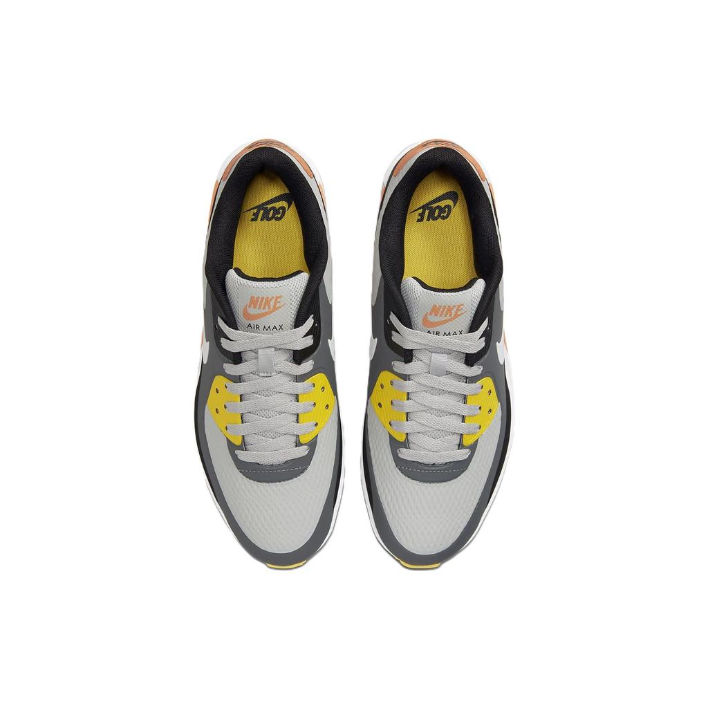Nike Air Max 90 Golf Smoke Grey Black Orange Unisex Sneakers Grey-Fog White CU9978-012