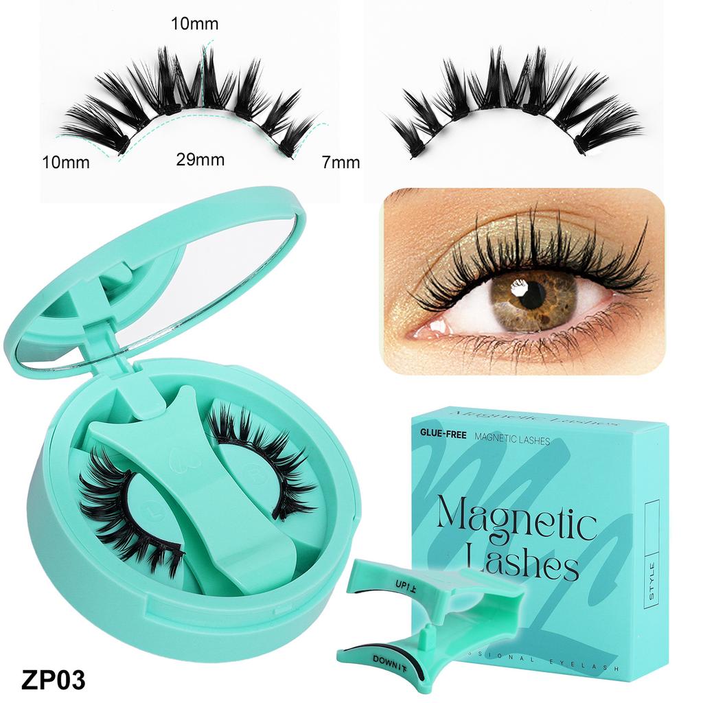 2 Pairs Magnetic Eyelashes - Premium Box Set with Carrying Case