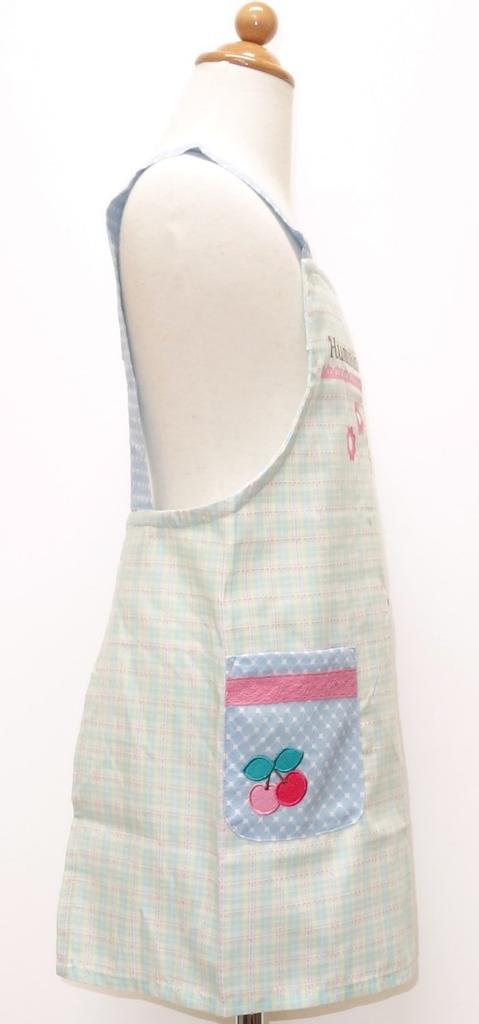 Humming Mint Children 110cm Applique Apron Sanrio Green H-shaped 45823g-110