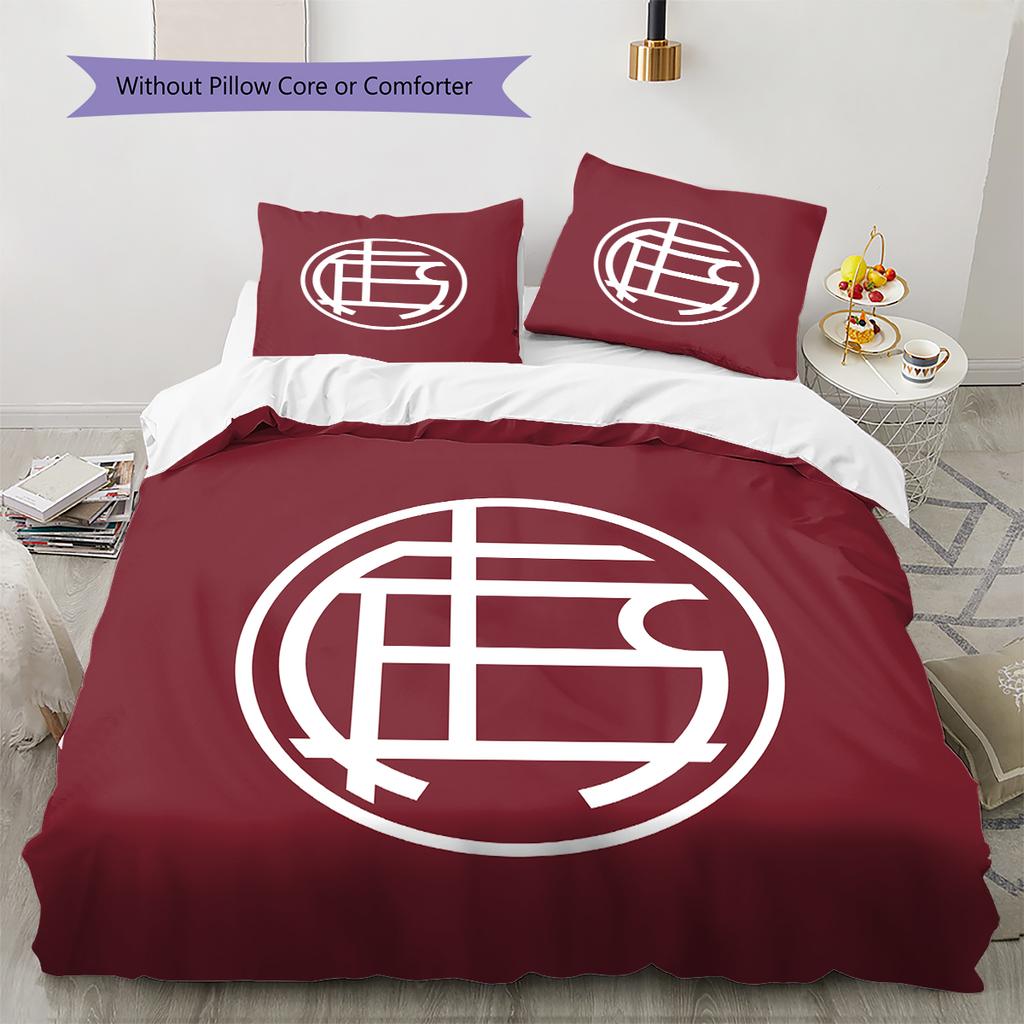 Club Atletico Lanus Pattern Bedding Home Decoration Birthday Gift (1 * duvet cover + 2 * pillowcase, without core)