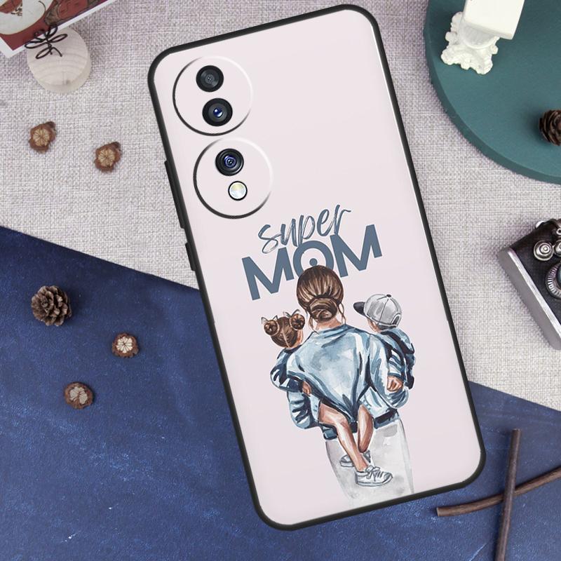 

Чехол Super Mom Love Kid для Honor Magic 8 Pro 6 5 7 Lite Чехол для Honor 200 400 90 70 50 X8a X8b X9a X9b X9c Honor 90