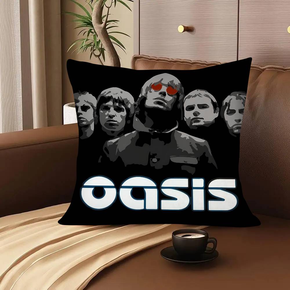 Наволочка для подушки группы Oasis Квадратная подушка Спальня Диван Отдых Комфорт Подушка Автомобиль Гостиная Домашний Декор 16x16Inch