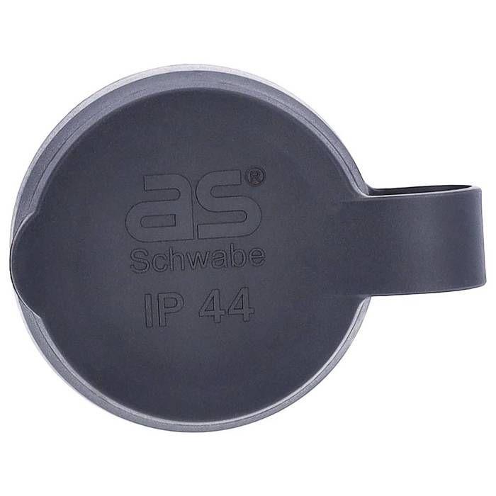 AS Schwabe 60419 Fiche électrique femelle avec terre 230 V noir IP44