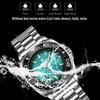 Automatic Mechanical Watches Square Dial Luxury Men's Watch Stainless Steel Wateproof Watches Date Luminous Wristwatch