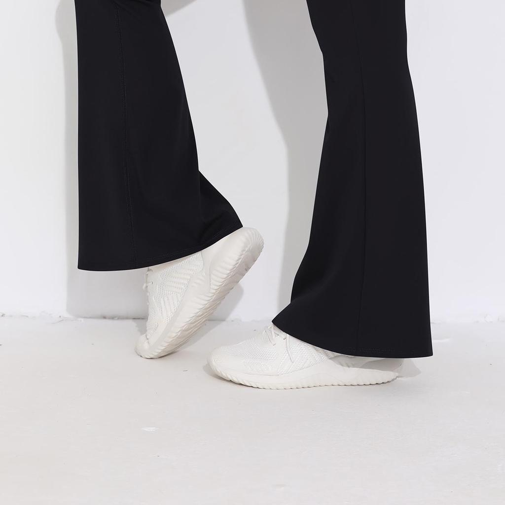 Solid Color V-Waist High-Waisted Loose Cropped Yoga Leggings