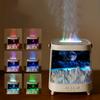 200ML Flammen Ätherisches Öl Nebel Diffusor Aromatherapie Luftbefeuchter mit 7 LED Farblicht Timer & Fernbedienung, für Schlafzimmer