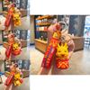 Cute 2024 Dragon Year Keychain Silicone Lucky Charm Perfect For New Year Souvenir