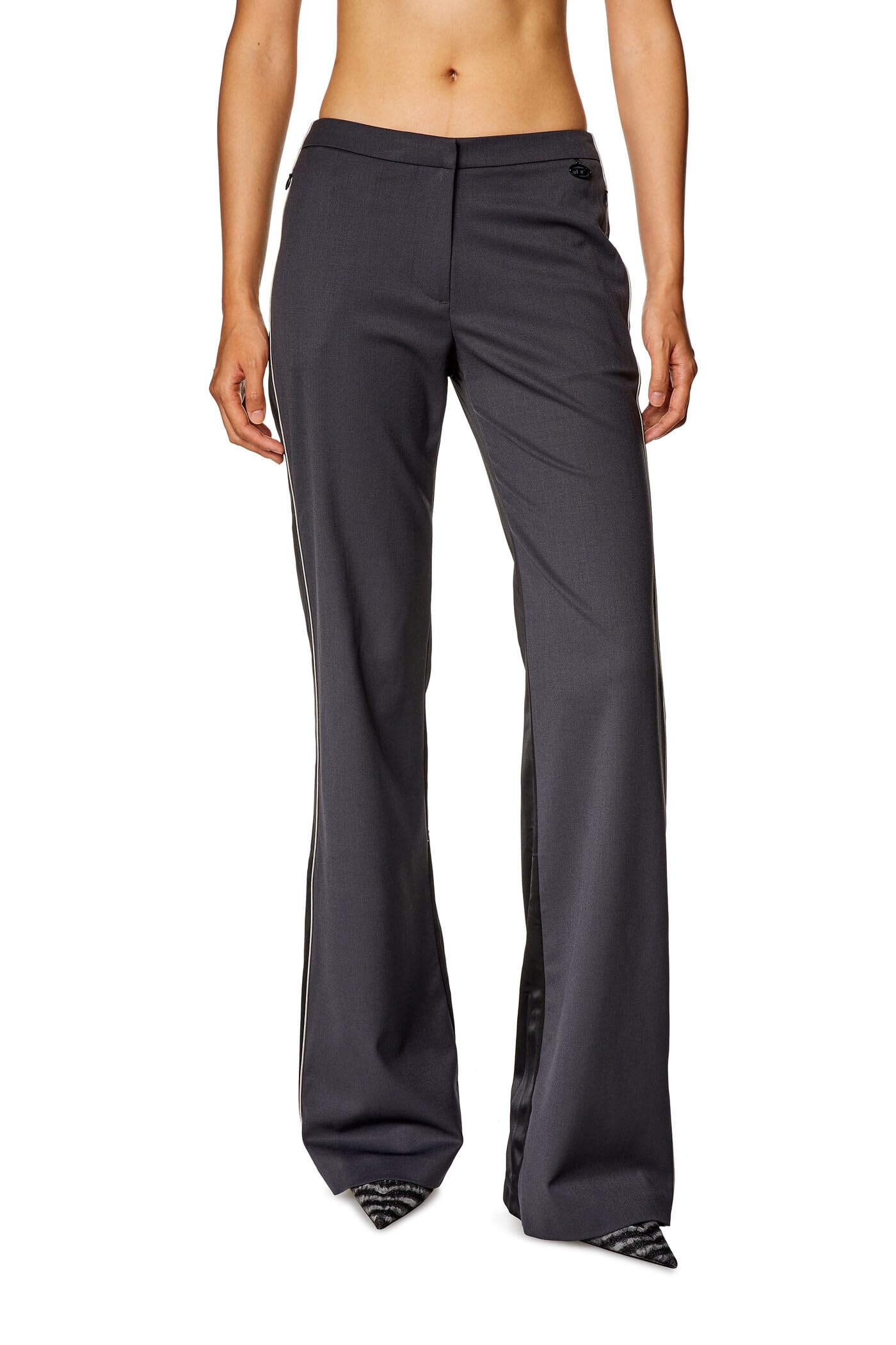 

Diesel Women s P-FORTY Pants, Size 40, Gray, A121820CLAI, 98XA