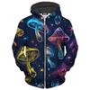 Autumn Men Zip Up Hoodies Men 3d Print Psychedelic Pattern Tops Sweatshirts For Men Women Harajuku Long Sleeve Zipper Coat