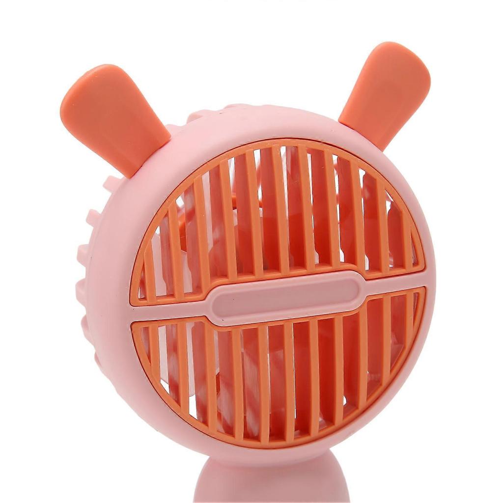 Handheld Fan Mini Portable USB Rechargeable Handheld Cooler Quiet Powered Desk Fan Vibrant Pink