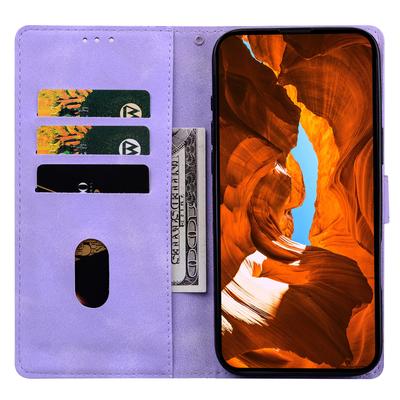 For iPhone 17 Pro Leather Case Imprinted Checkered Pattern Wallet Stand Flip Phone Cover
