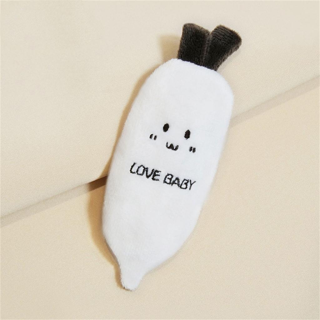 Baby Plush Rattle Toy For Startle Reflexing Reduction And Enhancing Sleep Soft Handheld Cartoon Design Comfort Toy