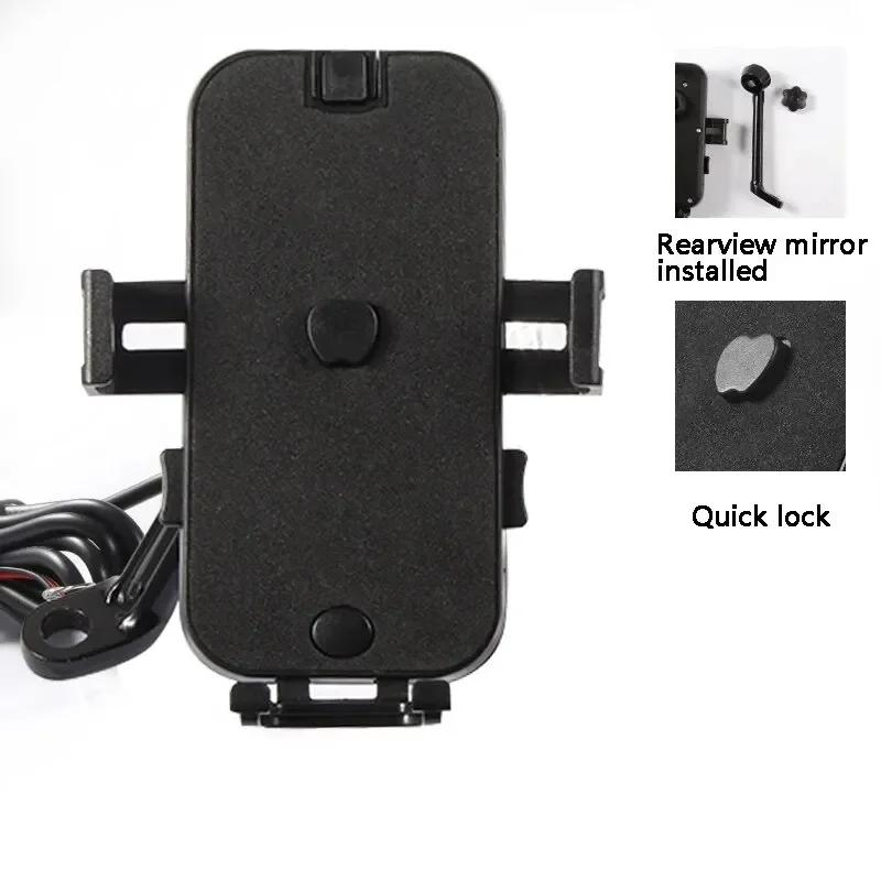 Cykeltelefonhållare 360° vy Universell cykeltelefonhållare för 4,7-7 tums mobiltelefonstativ Stötsäker fäste GPS-klämma