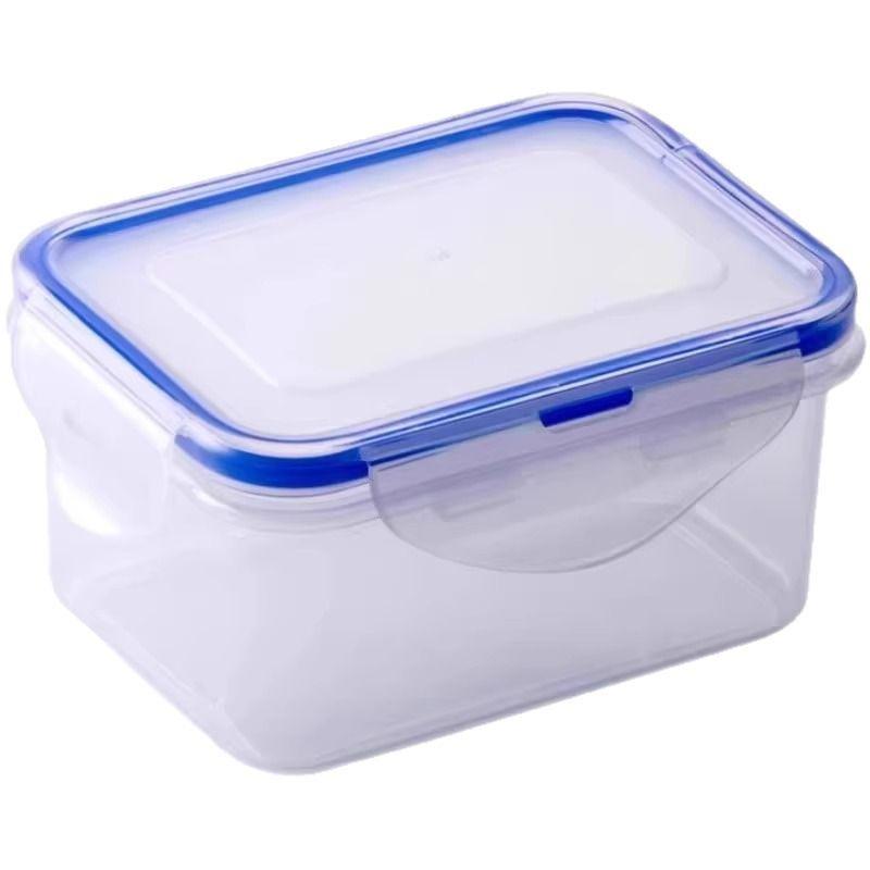 Storage Box Sealed Rectangular Refrigerator Lid Plastic Crispy Microwave Heated Lunch Box with Lid