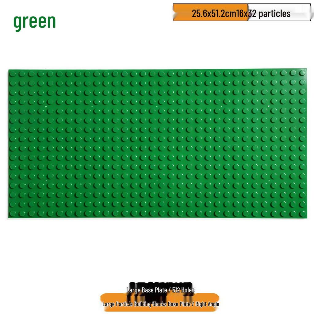 Large Particle Building Blocks Baseplate 51.2x25.6cm - 16x32 Universal Mount for Floor & Wall