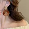 Stylish Fashion Jewelry Earrings Silver Needle Acrylic Flowers Earrings for Women Fine Stud Earrings